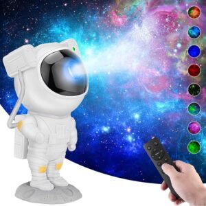 Space Astronaut Galaxy Projector Night Light with Remote Control, Timer & 360° Adjustable Head