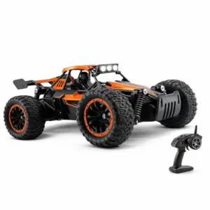 1:16 Scale High-Speed RC Monster Truck with LED Lights & Mist Spray | 20km/h Off-Road Rock Crawler Drift Car | USB Rechargeable Remote Control Toy for Kids