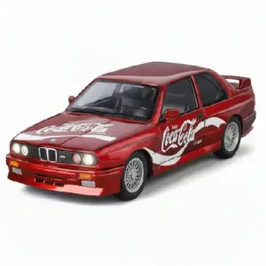 Che Zhi BMW M3 E30 Coca-Cola Edition Die-Cast Car – 1:24 Scale Pull-Back Model with Lights, Sound & Opening Doors