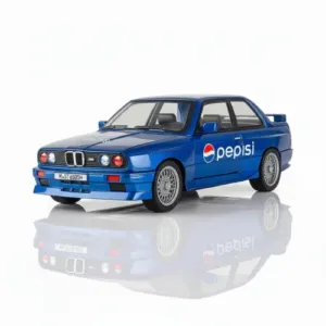 Che Zhi BMW M3 E30 Pepsi Edition Die-Cast Car – 1:24 Scale Pull-Back Model with Lights, Sound & Opening Doors